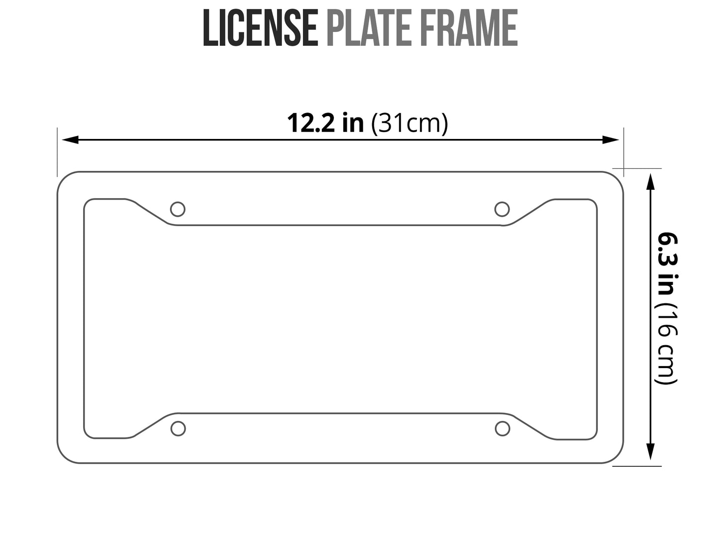 Customized License Plate Frames Afremov FRESHNESS OF COLD