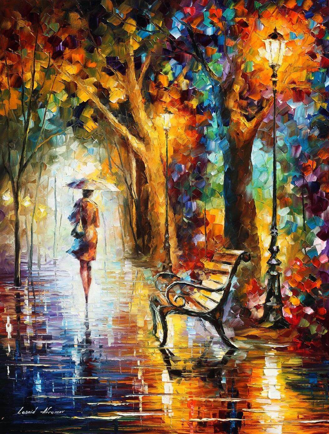 Leonid Afremov  THE END OF PATIENCE Diamond Paiting