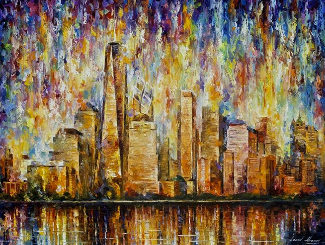 Leonid Afremov NEW YORK CITY Puzzle Painting