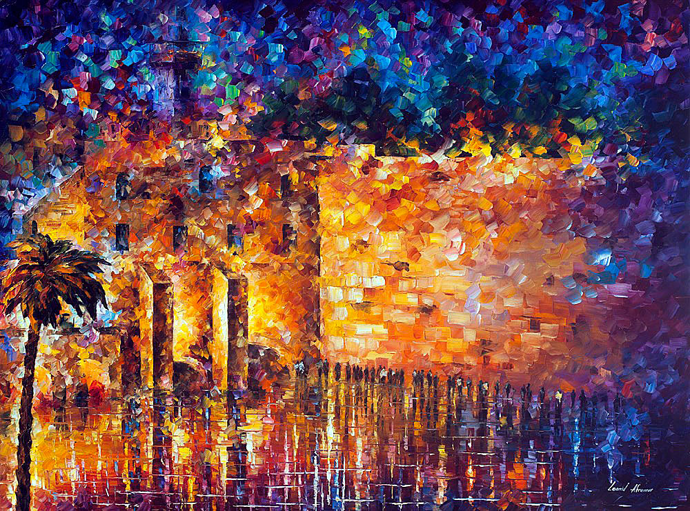 Leonid Afremov WAILING WALL - OLD CITY  Puzzle Painting