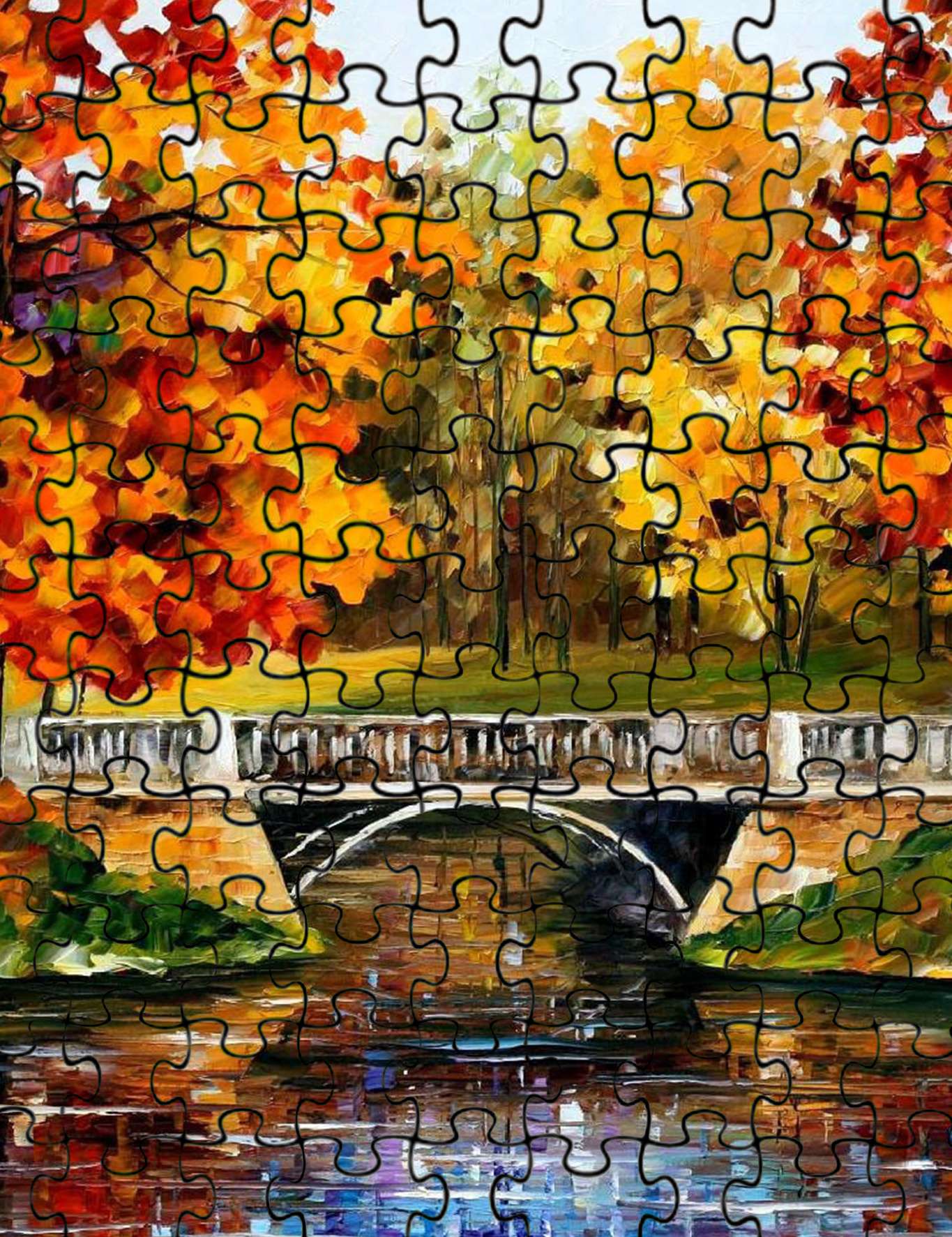 Leonid Afremov FALL BLINKS Puzzle Painting