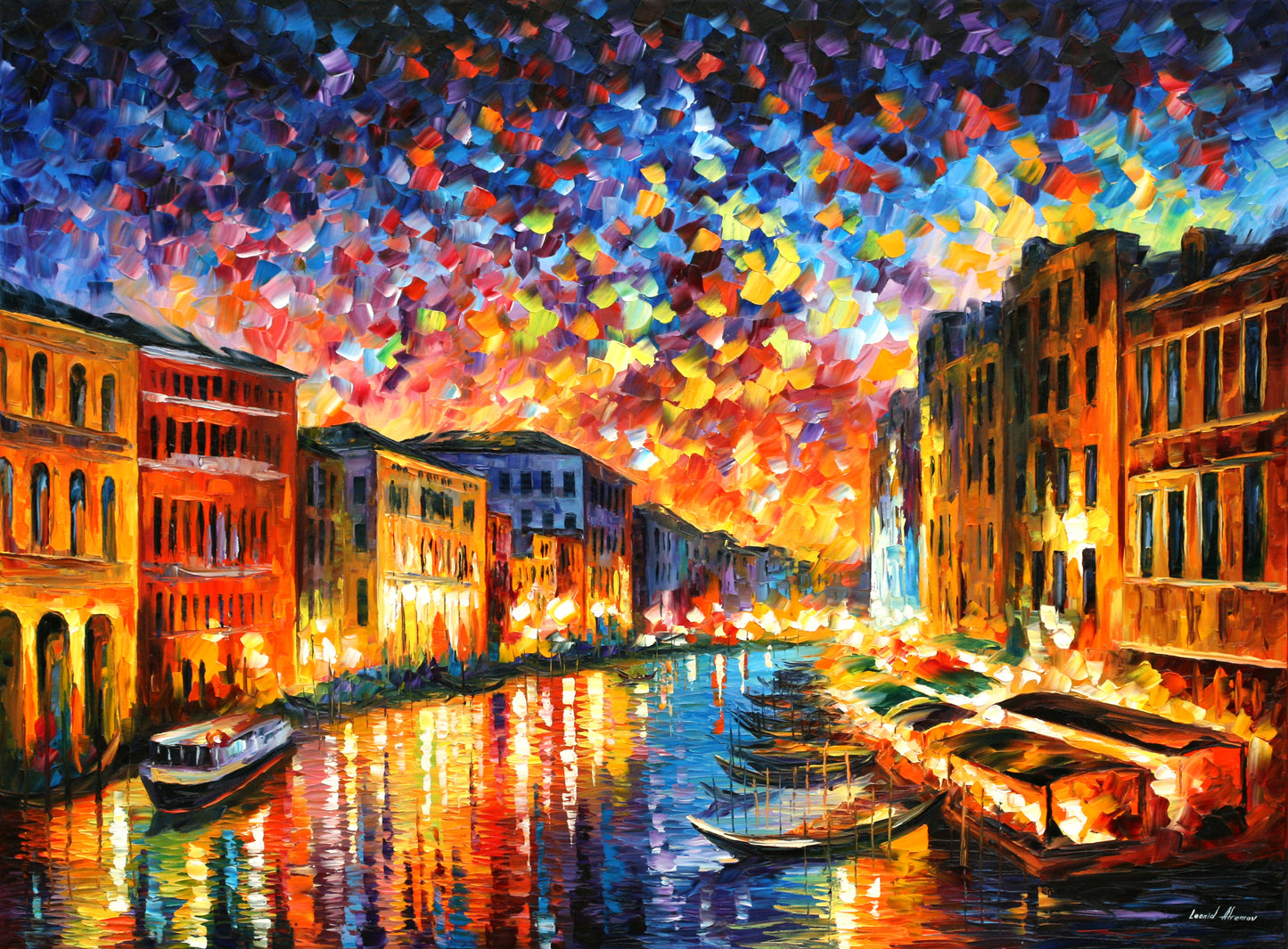 Leonid Afremov VENICE - GRAND CANAL Paint By Numbers Full Kit