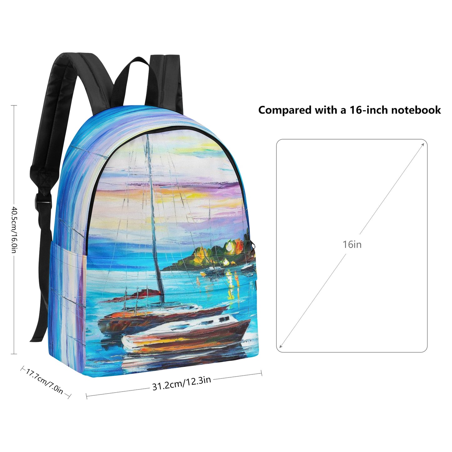 New Backpack Afremov MYSTERY OF THE NIGHT SKY