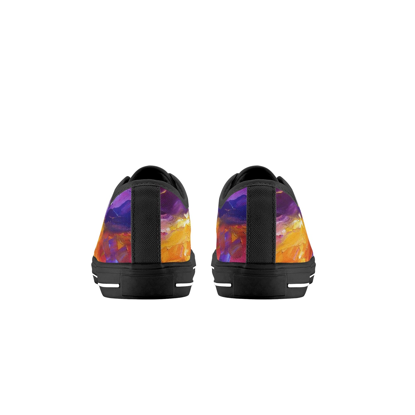 Kid's Low Top Canvas Shoes Afremov SUNSET OF EMOTIONS