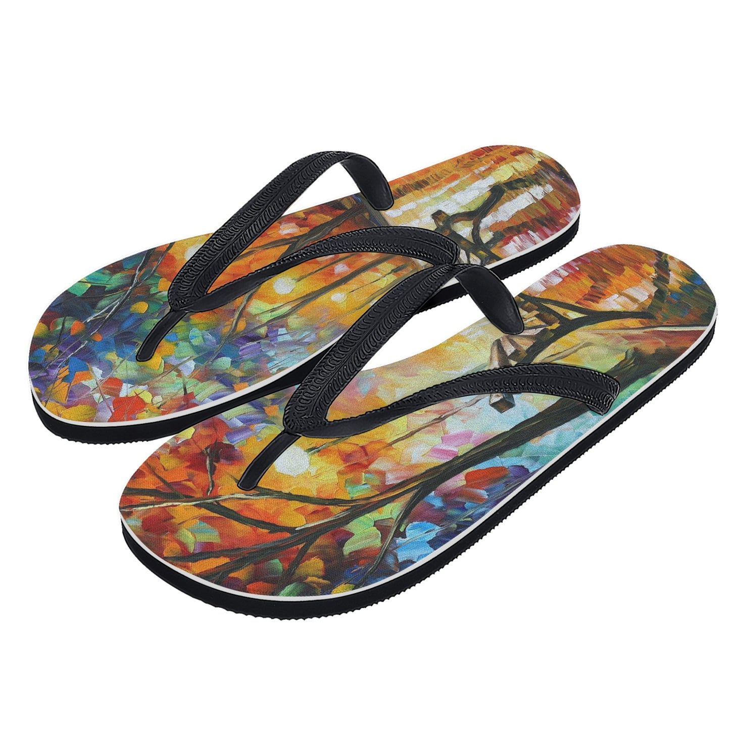 Men's Flip Flops Afremov THE LONELINESS OF AUTUMN