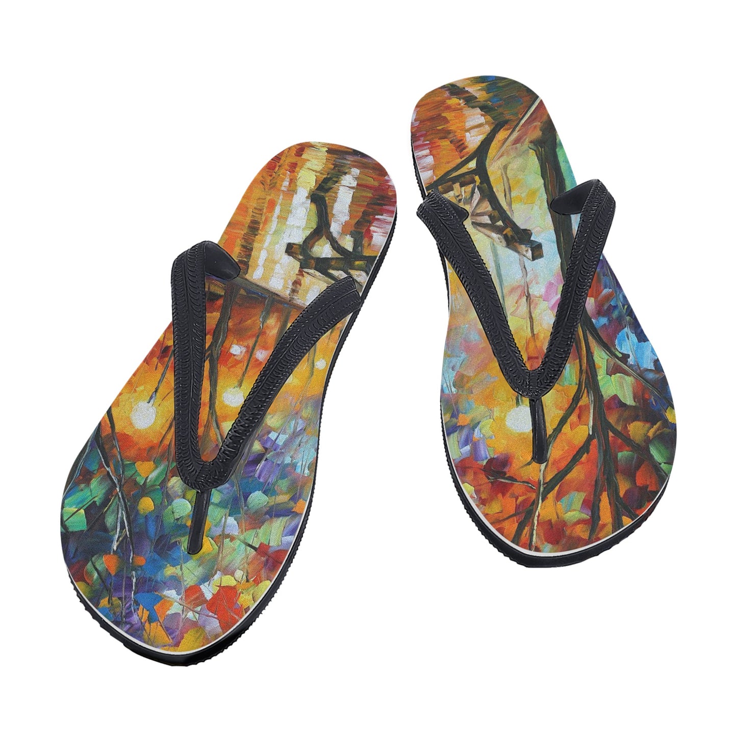 Men's Flip Flops Afremov THE LONELINESS OF AUTUMN