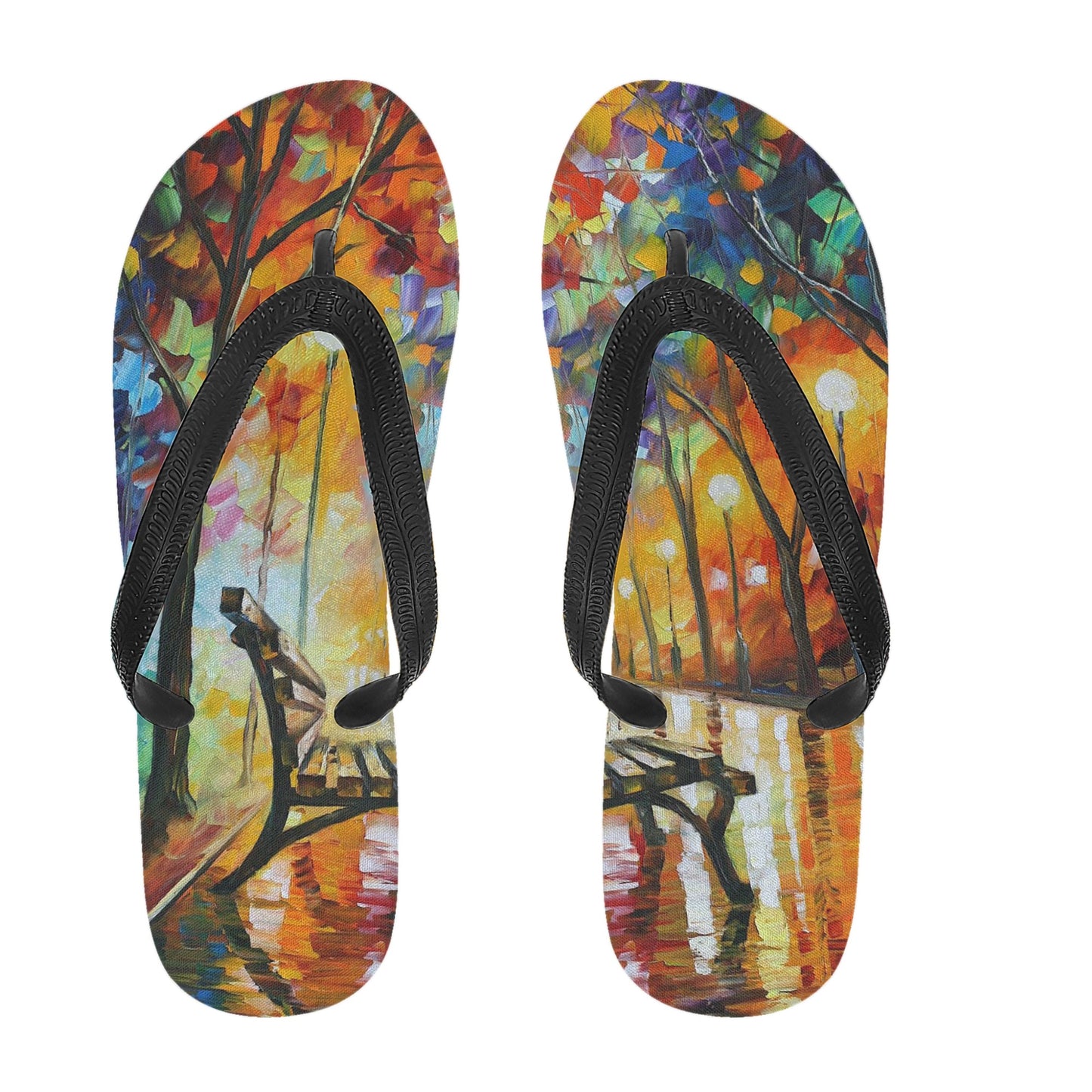 Men's Flip Flops Afremov THE LONELINESS OF AUTUMN