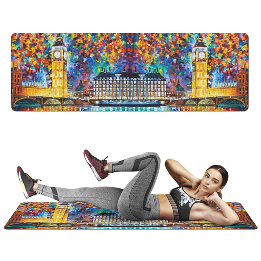 Rubber Yoga Mat BIG BEN LONDON 2012