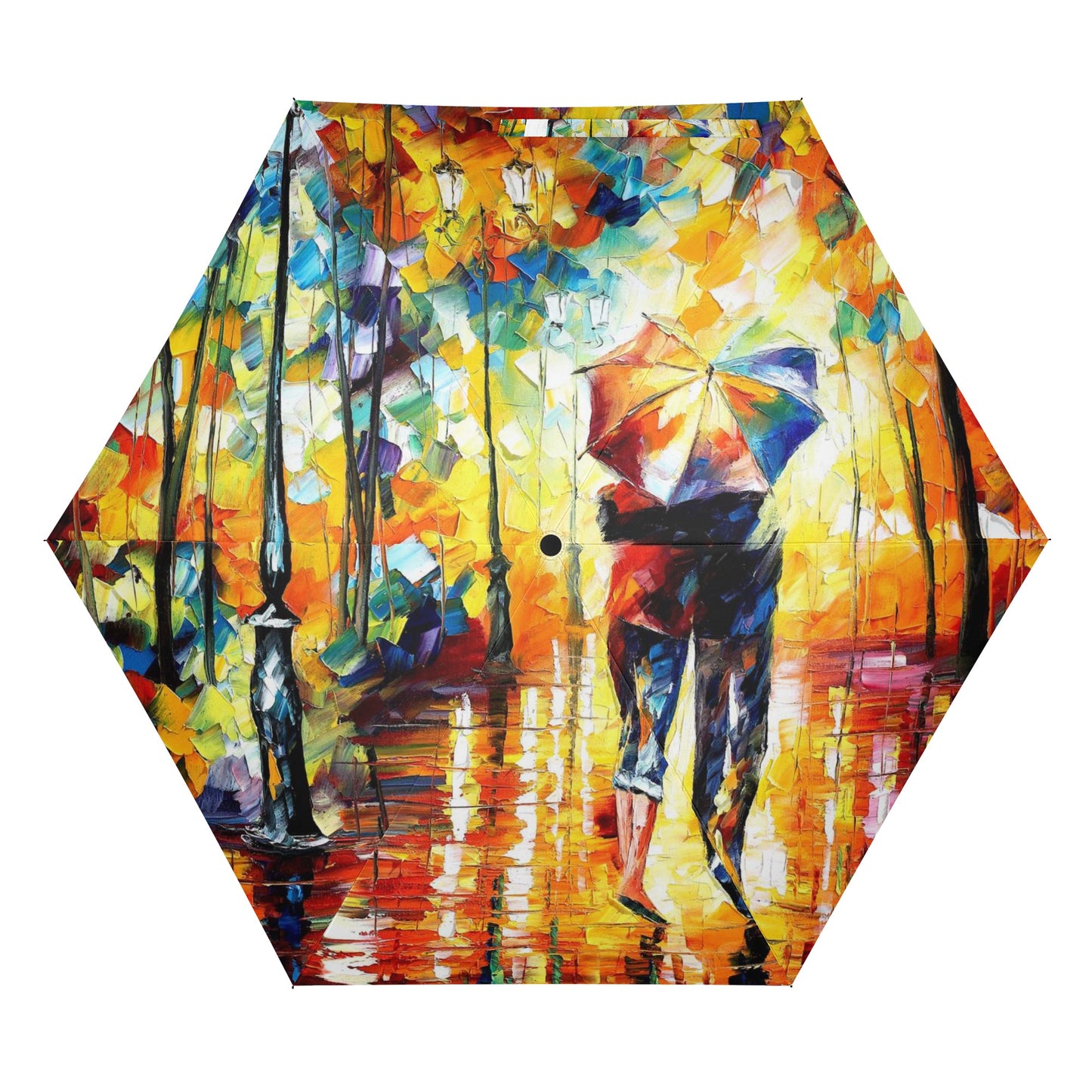 Lightweight Auto Open & Close Umbrella Printing Outside-Afremov