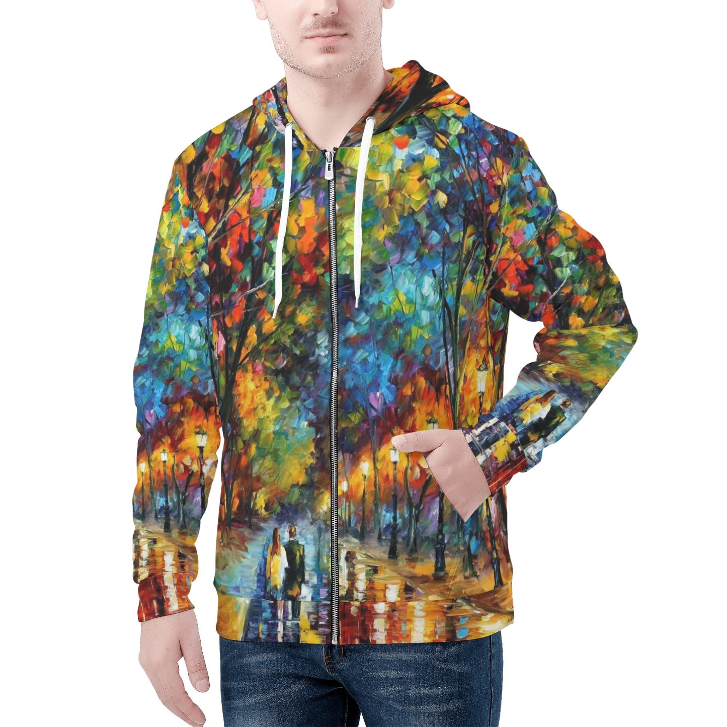 When dreams come true Men's All Over Print Zip Hoodie