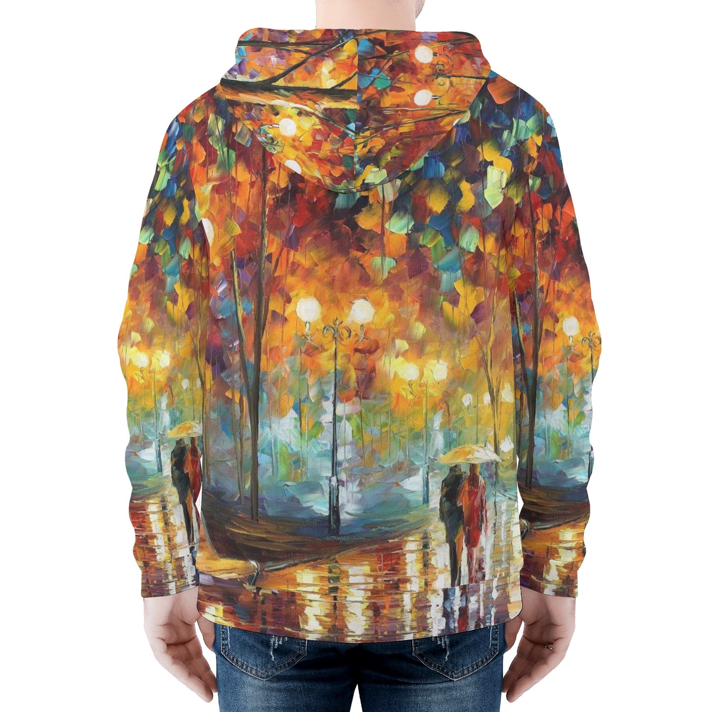 RAIN'S RUSTLE - popular Men's All Over Print Zip Hoodie