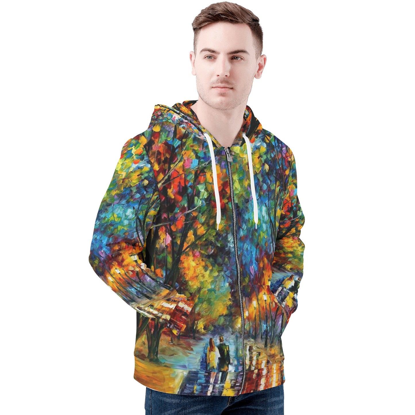 When dreams come true Men's All Over Print Zip Hoodie