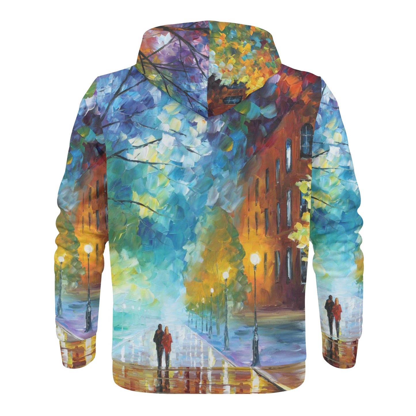 FRESHNESS OF COLD  Men's All Over Print Zip Hoodie