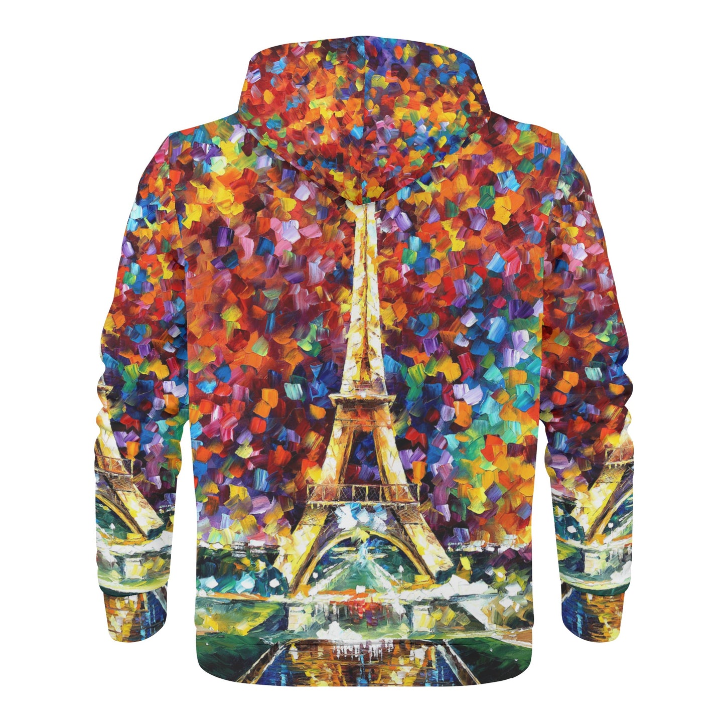 PARIS OF MY DREAMS Men's All Over Print Zip Hoodie