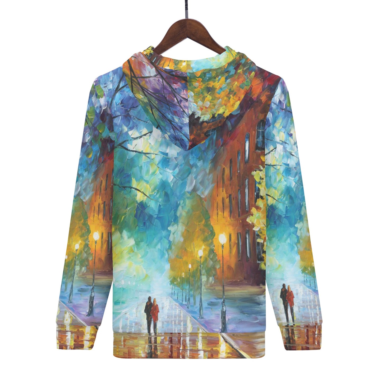 FRESHNESS OF COLD  Men's All Over Print Zip Hoodie