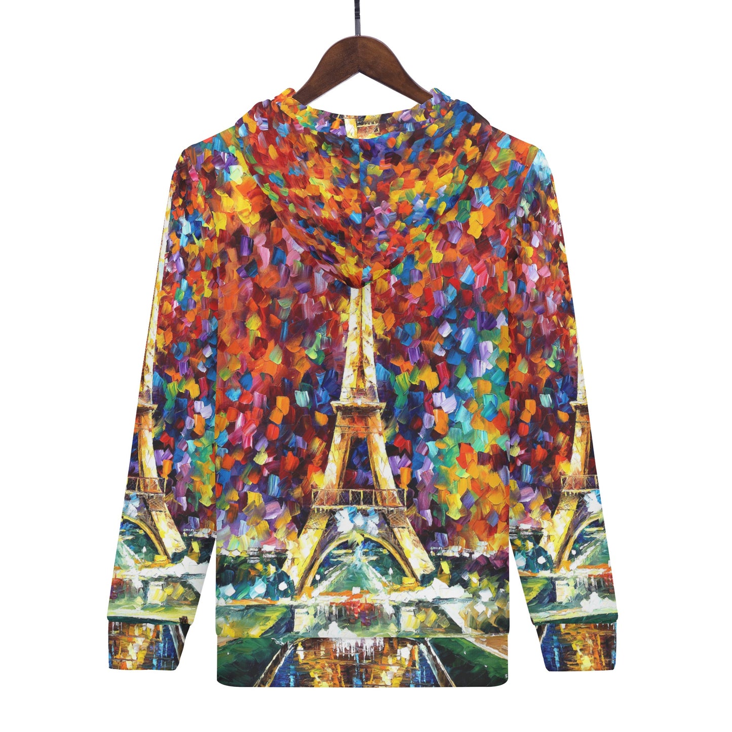 PARIS OF MY DREAMS Men's All Over Print Zip Hoodie