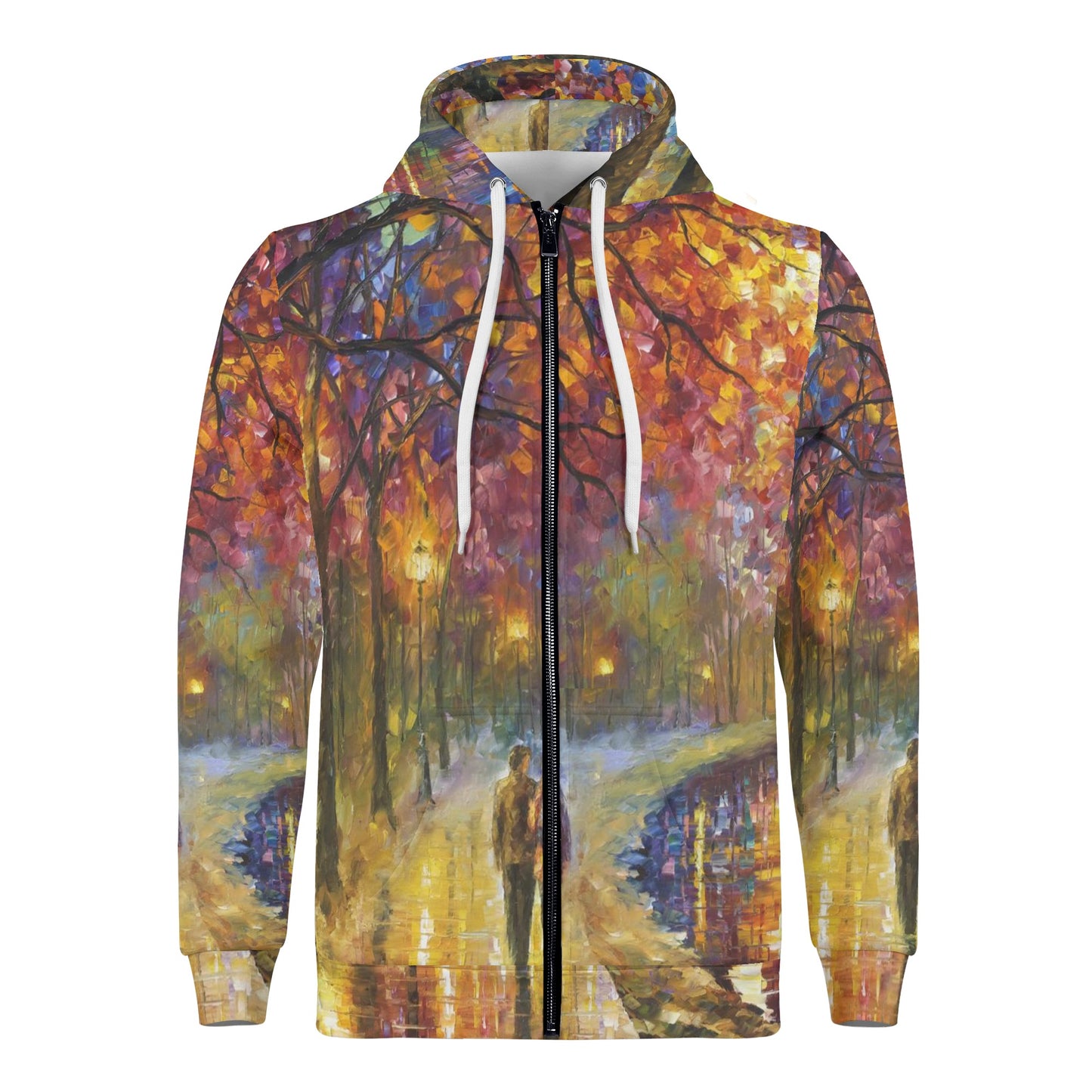 Spirits by the lake Men's All Over Print Zip Hoodie