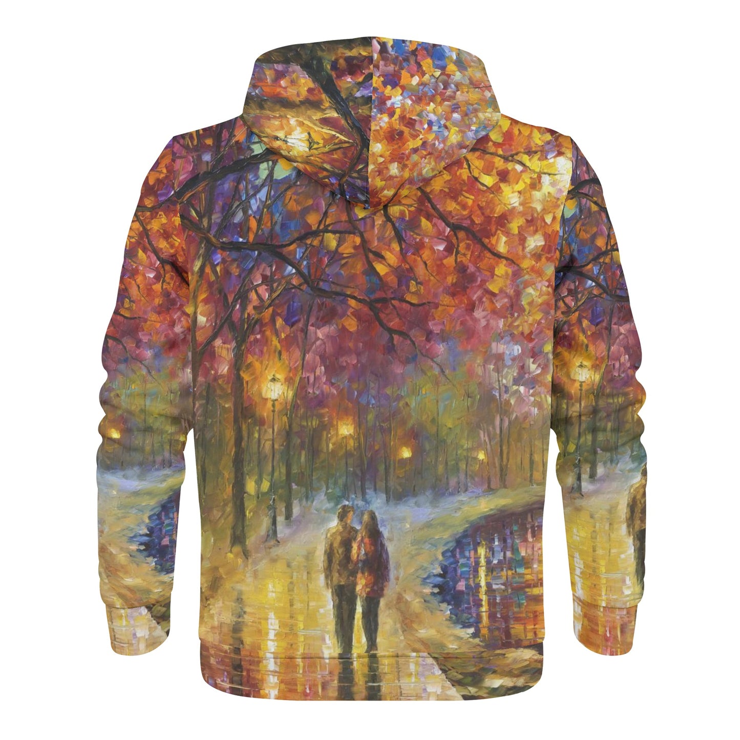 Spirits by the lake Men's All Over Print Zip Hoodie