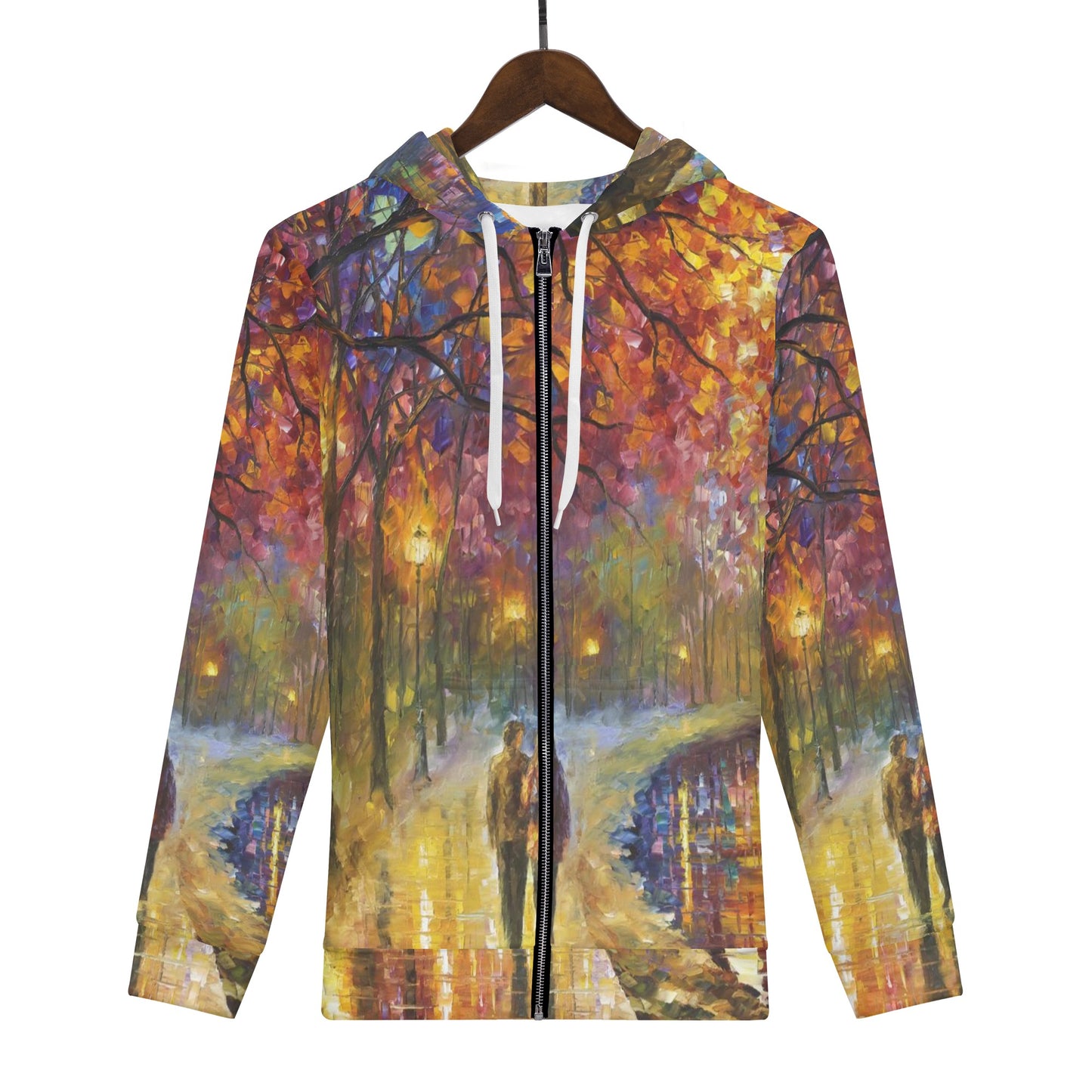 Spirits by the lake Men's All Over Print Zip Hoodie