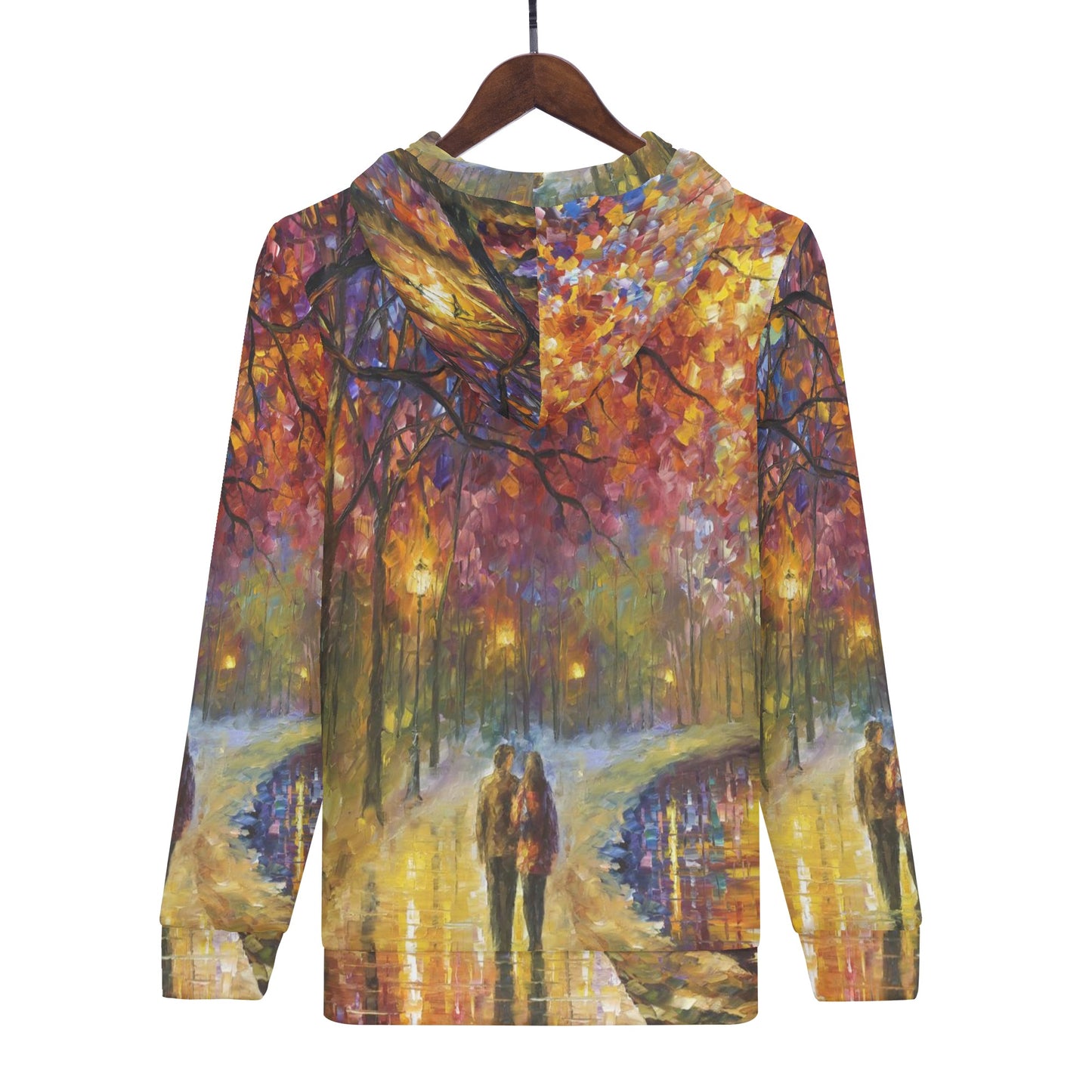 Spirits by the lake Men's All Over Print Zip Hoodie