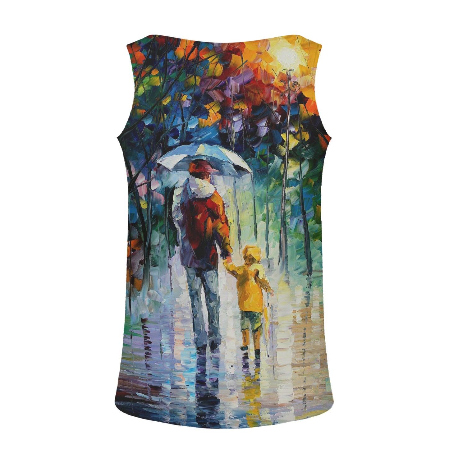 RAINY WALK WITH DADDY Men's All Over Print Tank