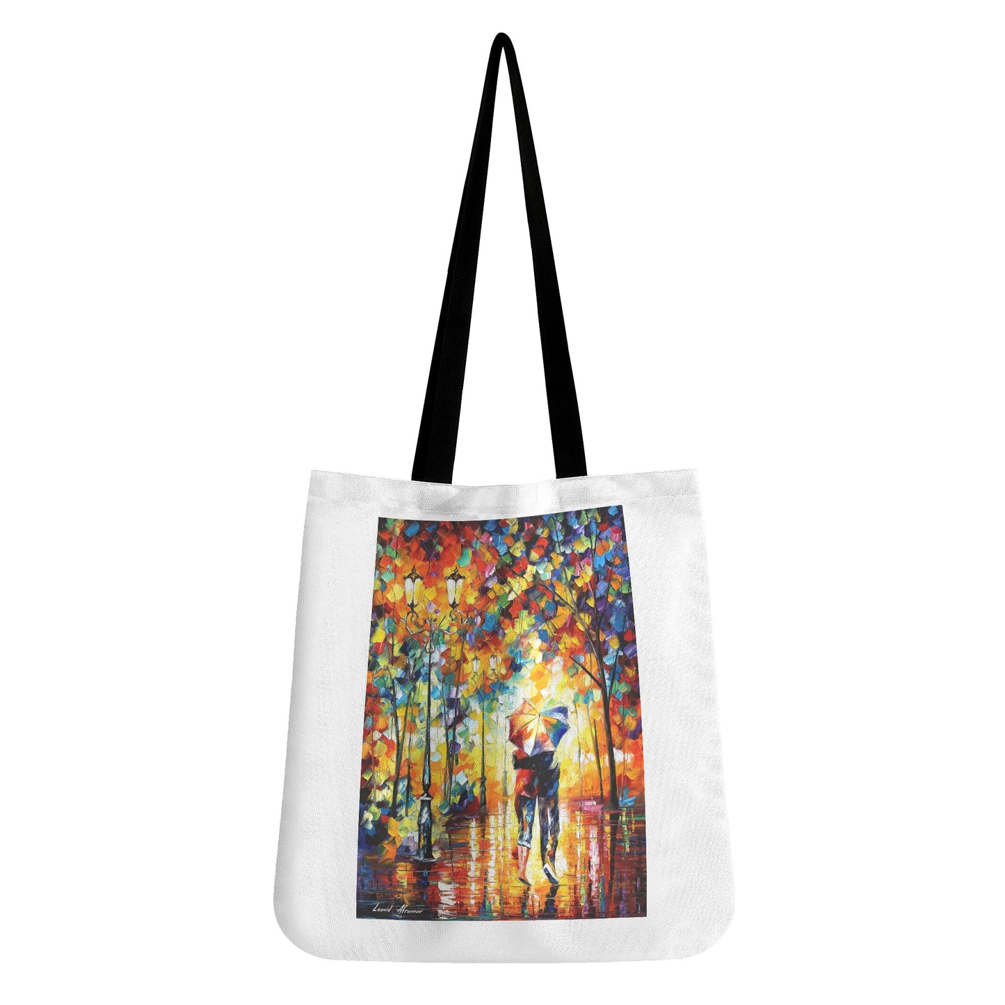 Cloth Tote Bag AFREMOV Couple Under One Umbrella