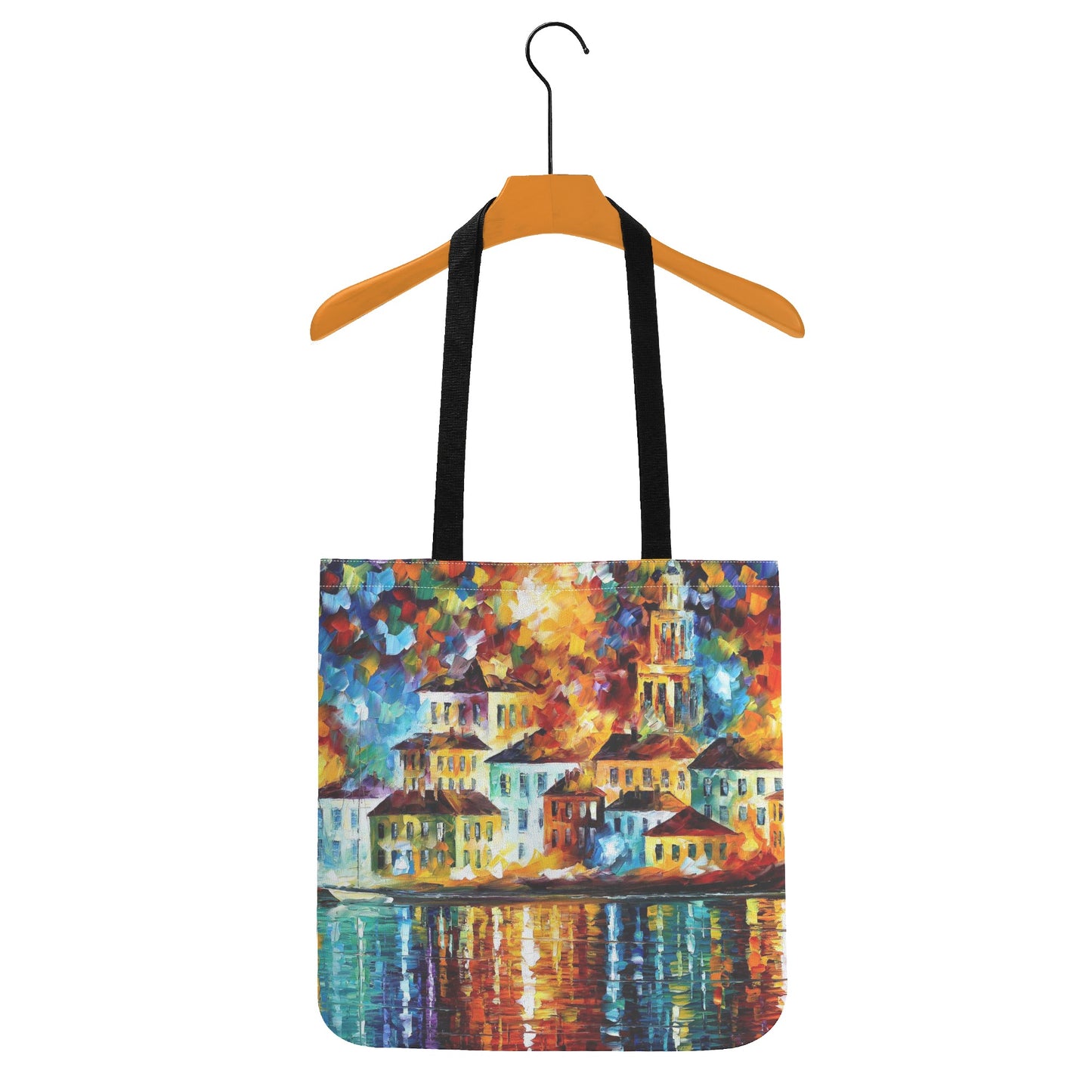 Cloth Tote Bag AFREMOV NIGHT HARBOR