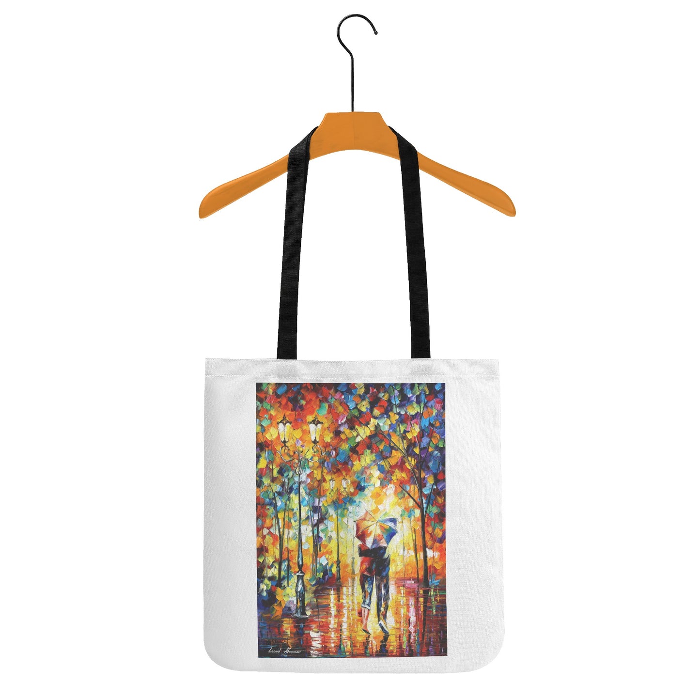 Cloth Tote Bag AFREMOV Couple Under One Umbrella