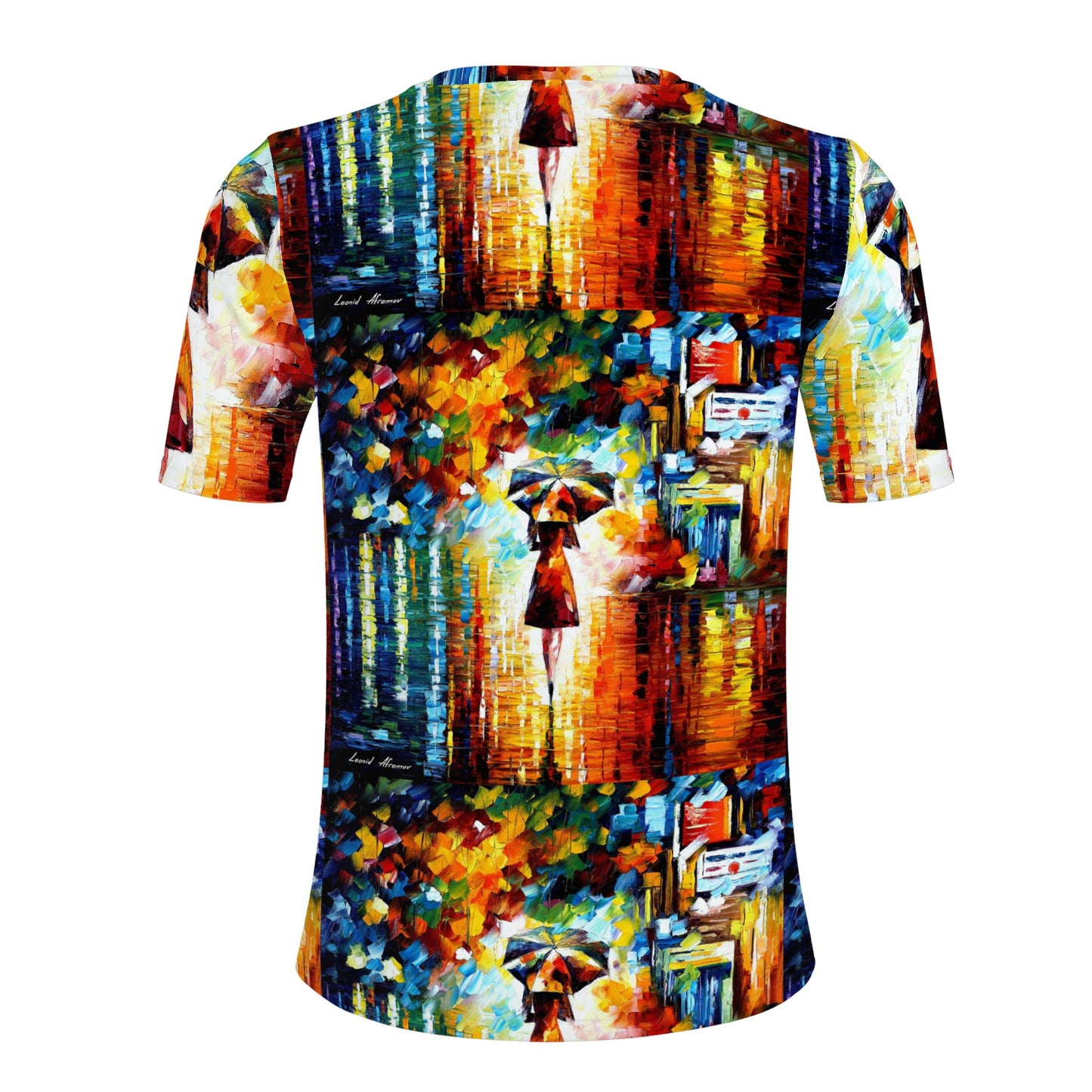 Men's All Over Print T-shirts Afremov Rain Princess