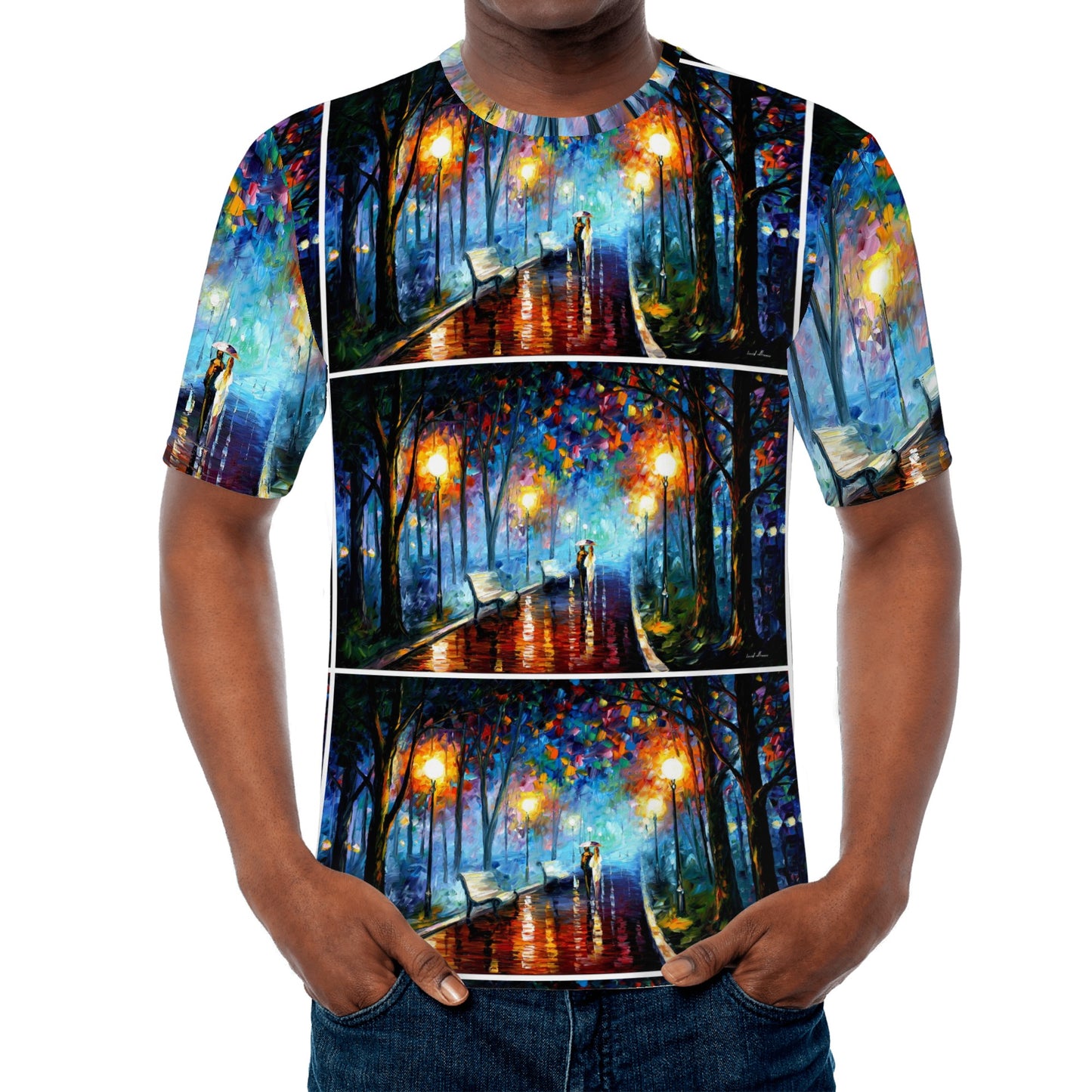 Men's All Over Print T-shirts Afremov MISTY MOOD