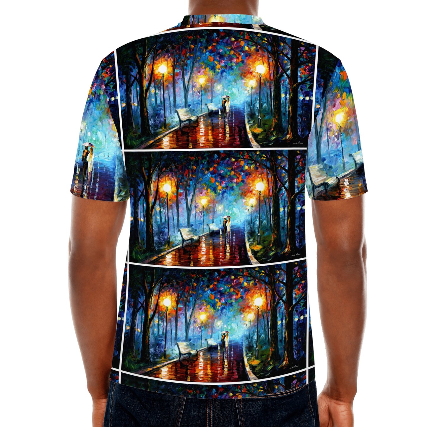 Men's All Over Print T-shirts Afremov MISTY MOOD