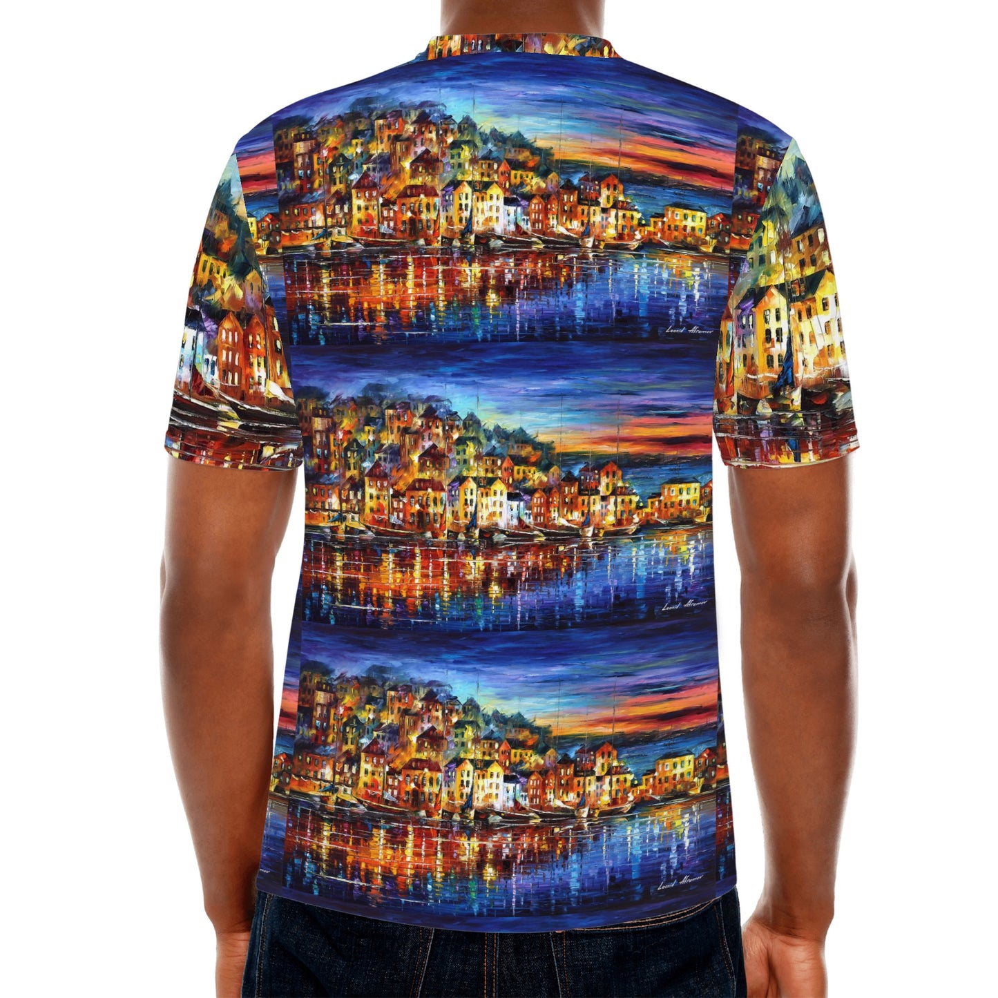 Men's All Over Print T-shirts Afremov Quiet Town