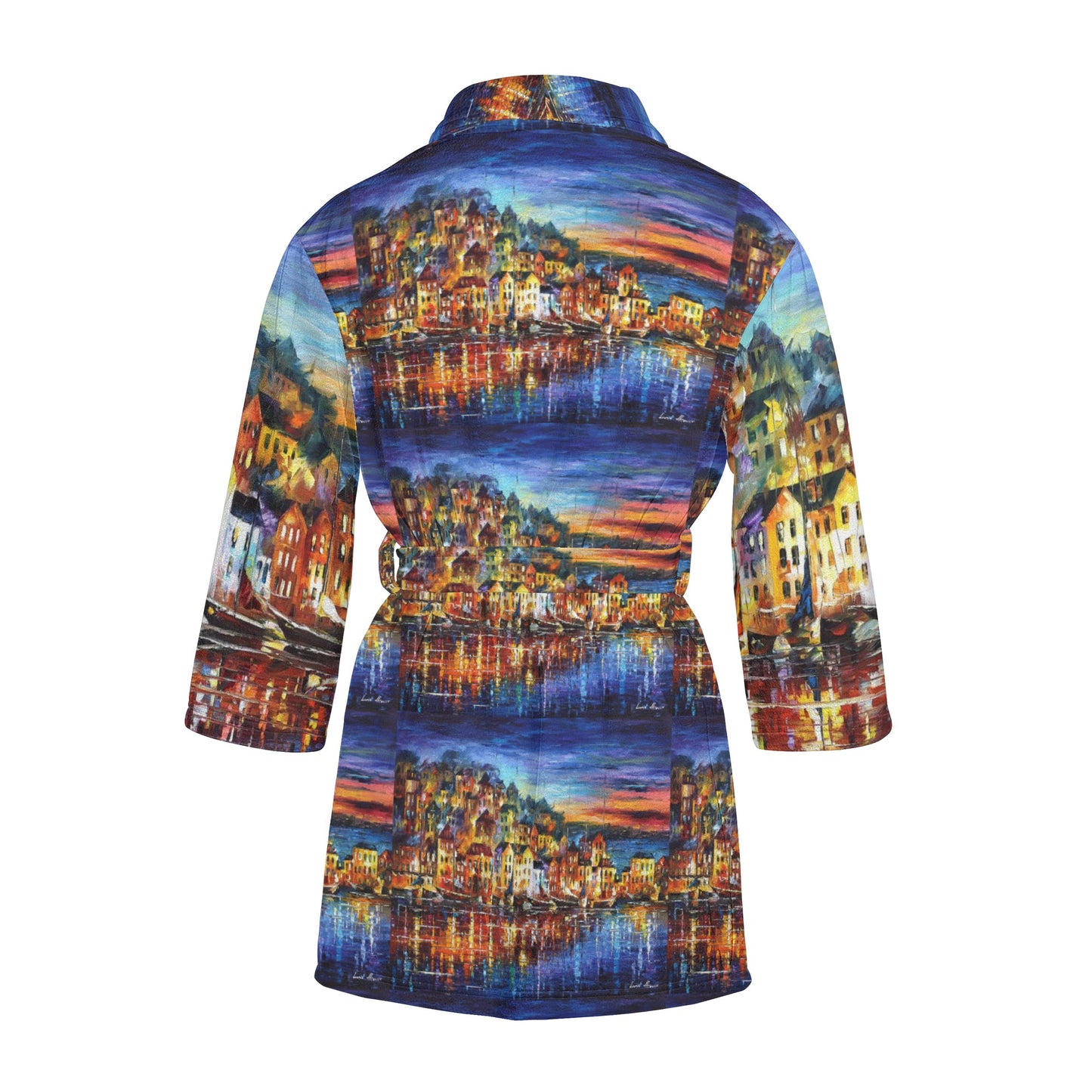 Women's Bathrobe Afremov Quiet Town