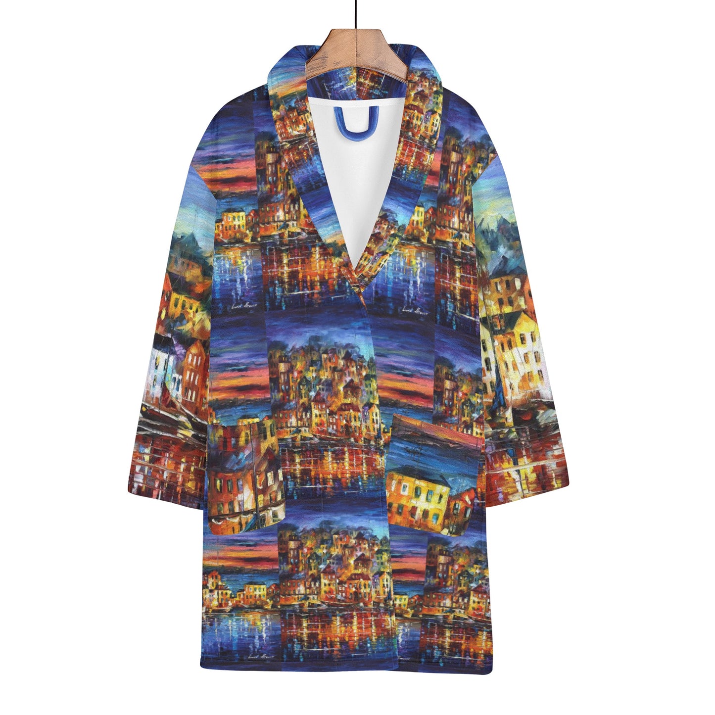 Women's Bathrobe Afremov Quiet Town