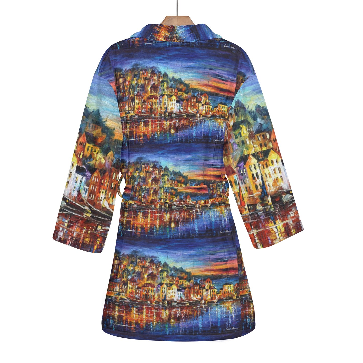 Women's Bathrobe Afremov Quiet Town