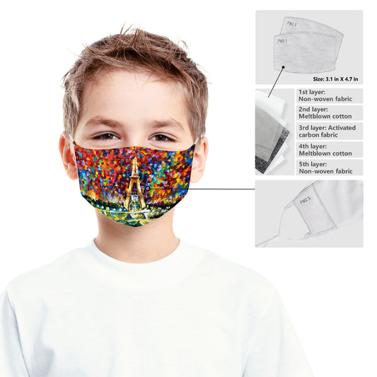 Kid's Respirator Mask Afremov PARIS OF MY DREAMS