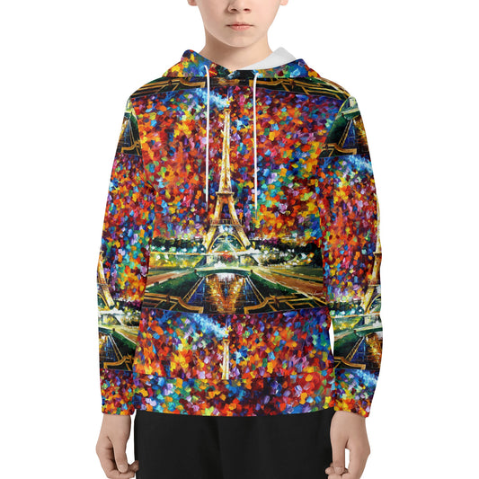 Youth Lightweight All Over Printing Hoodie Sweatshirt Afremov PARIS OF MY DREAMS