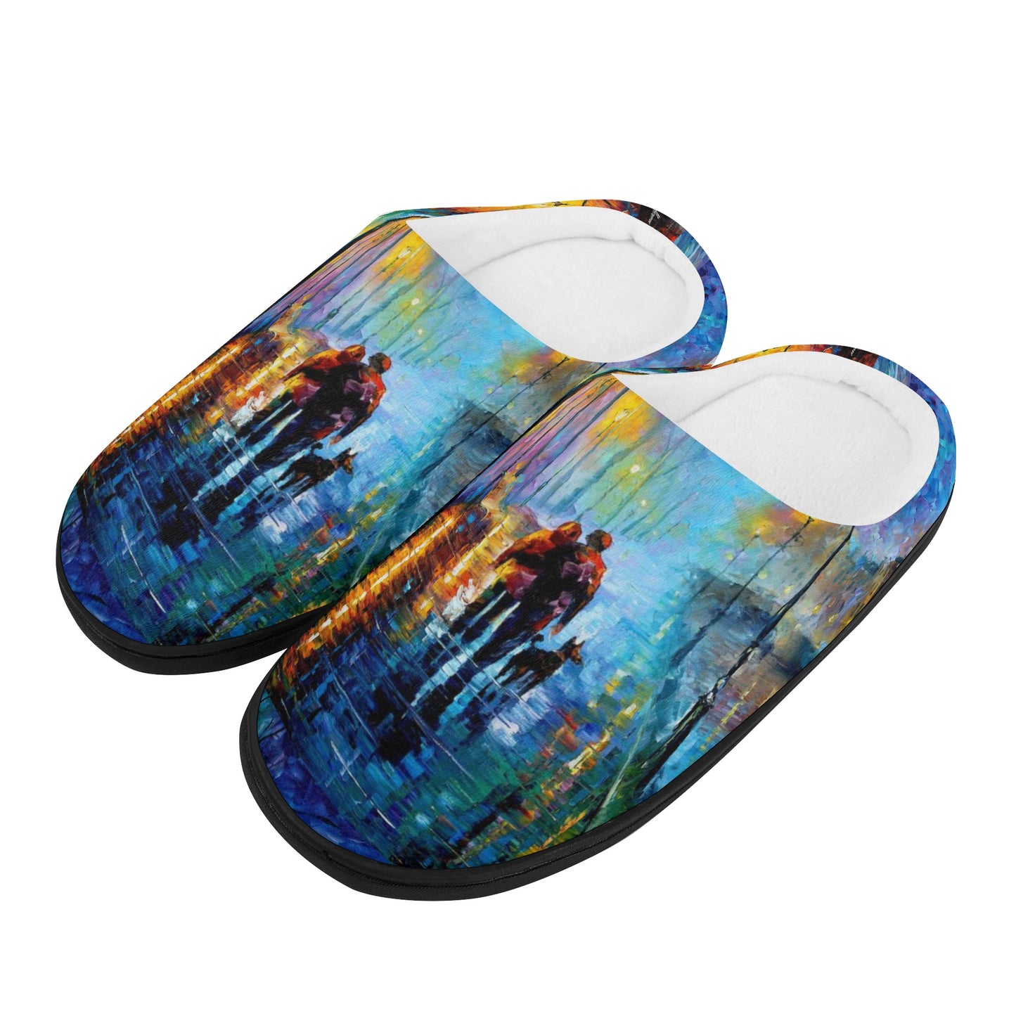 Unisex Rubber Autumn Slipper Room Shoes Afremov Melody of The Night
