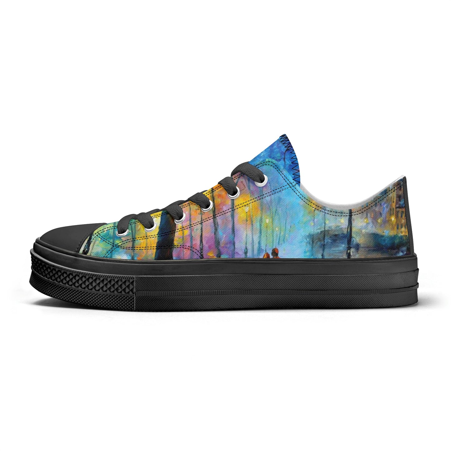 Men's Classic Low Top Canvas Shoes Afremov Melody of The Night