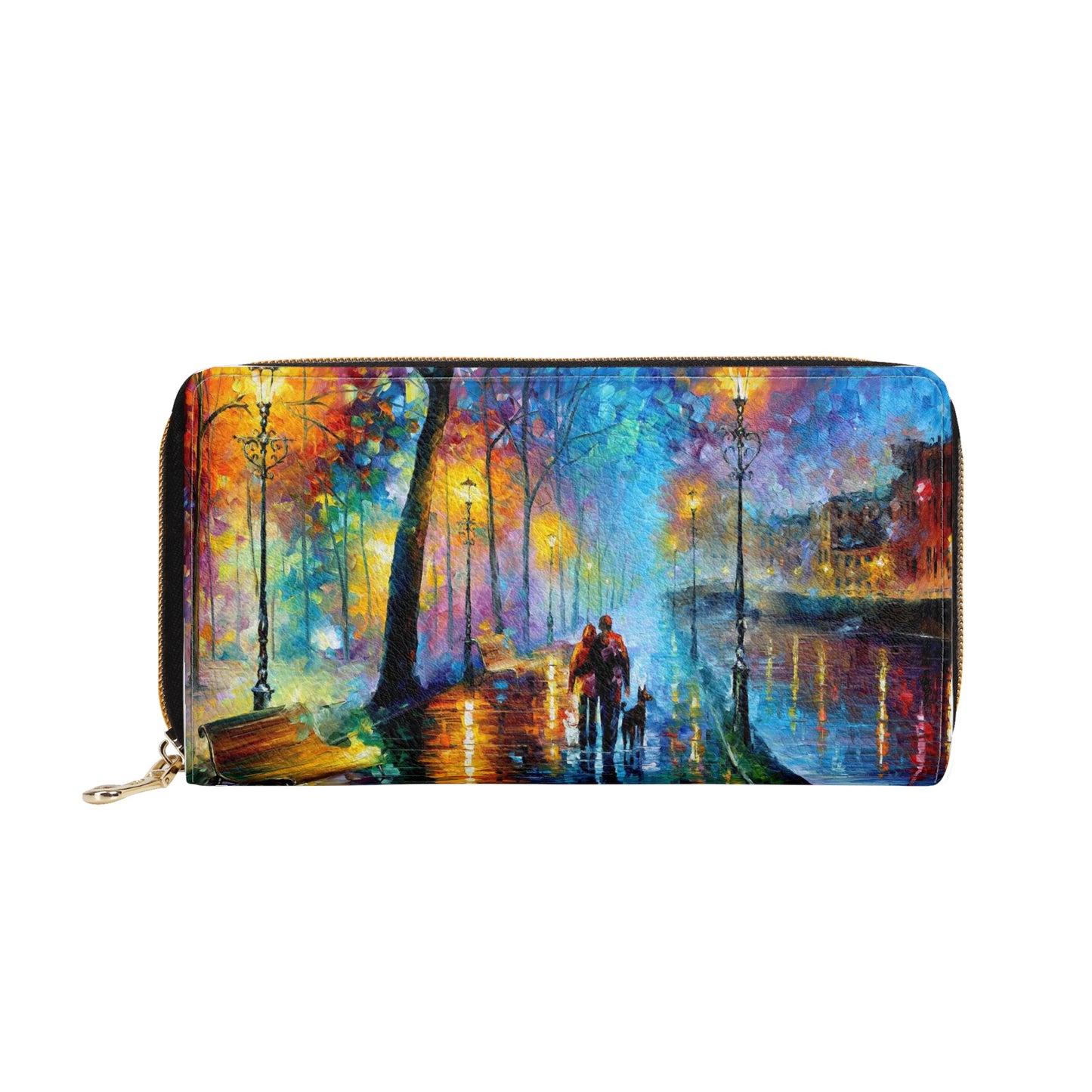 PU L - Zipper Purse Afremov Melody of The Night