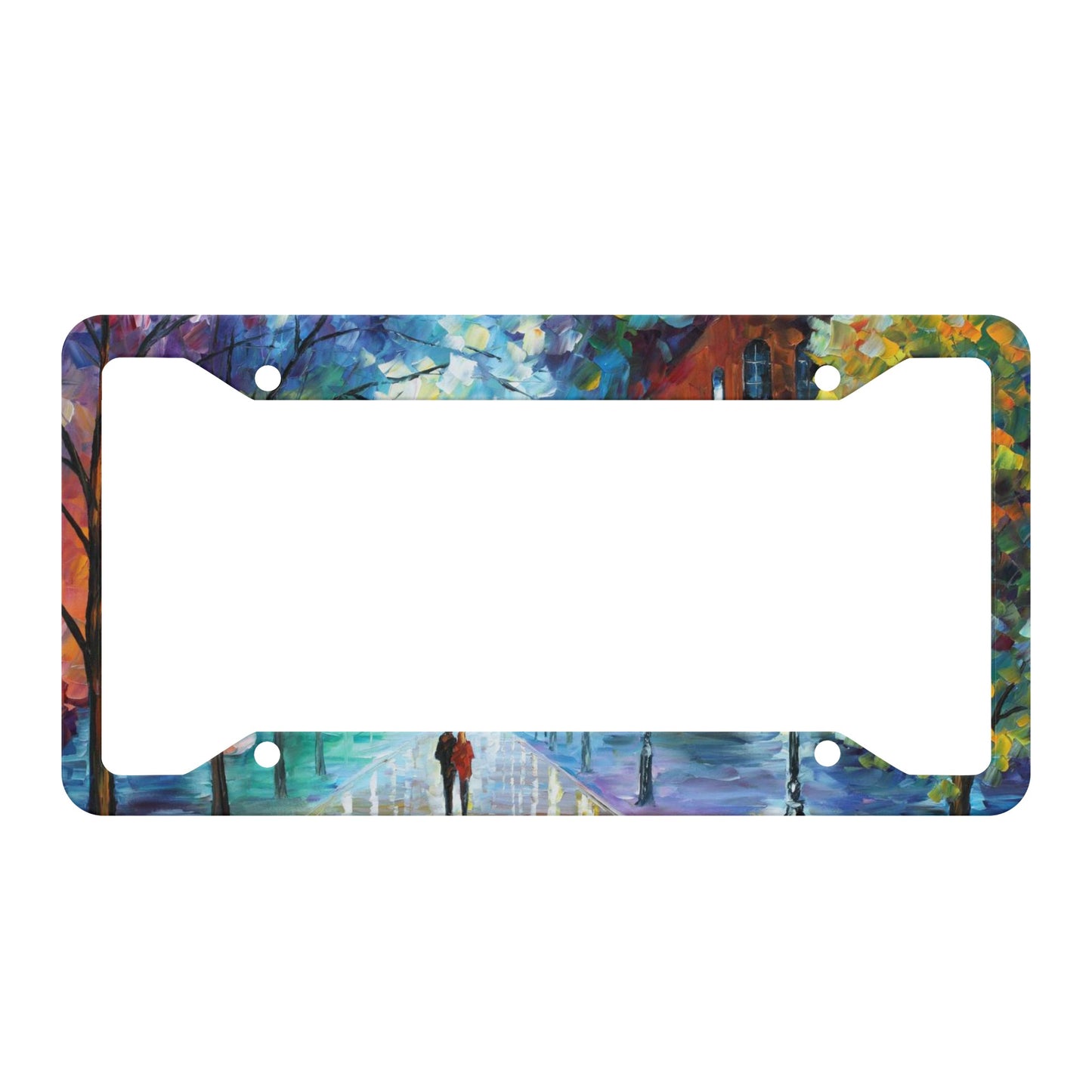 Customized License Plate Frames Afremov FRESHNESS OF COLD