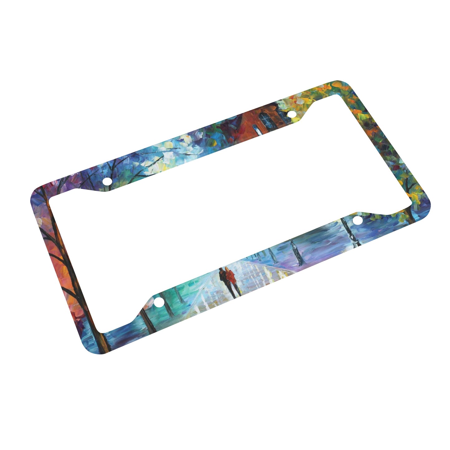 Customized License Plate Frames Afremov FRESHNESS OF COLD