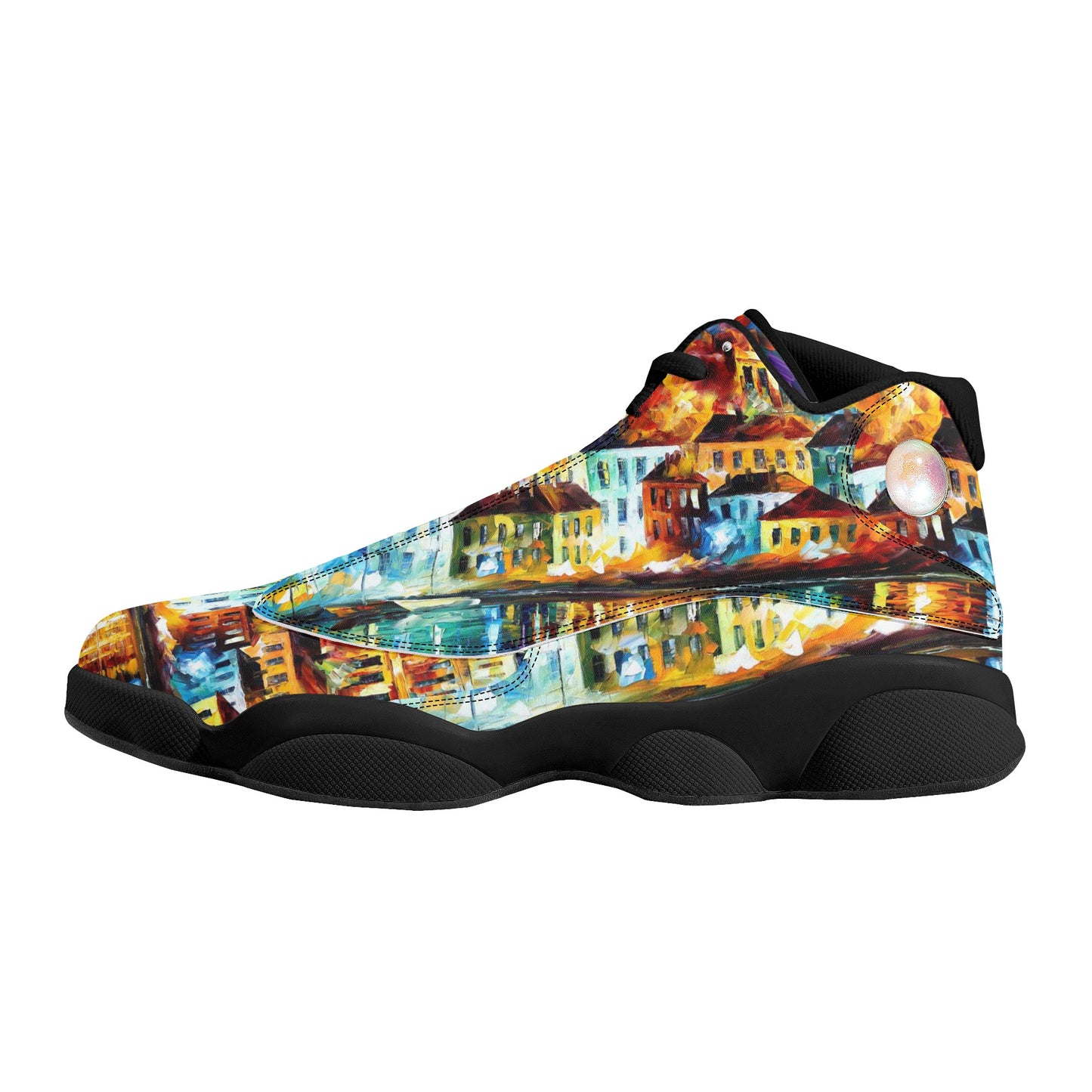 Men's Black Soles Basketball Shoes Afremov NIGHT HARBOR