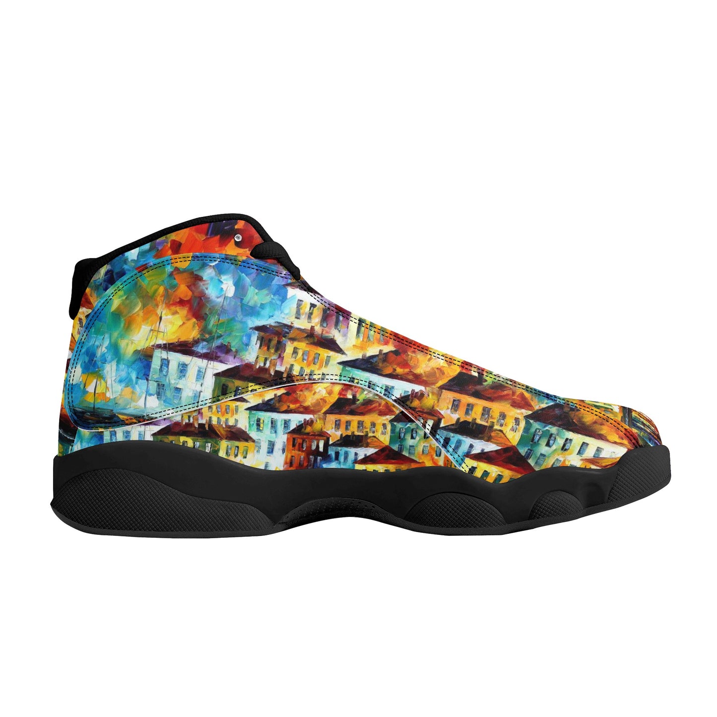 Men's Black Soles Basketball Shoes Afremov NIGHT HARBOR