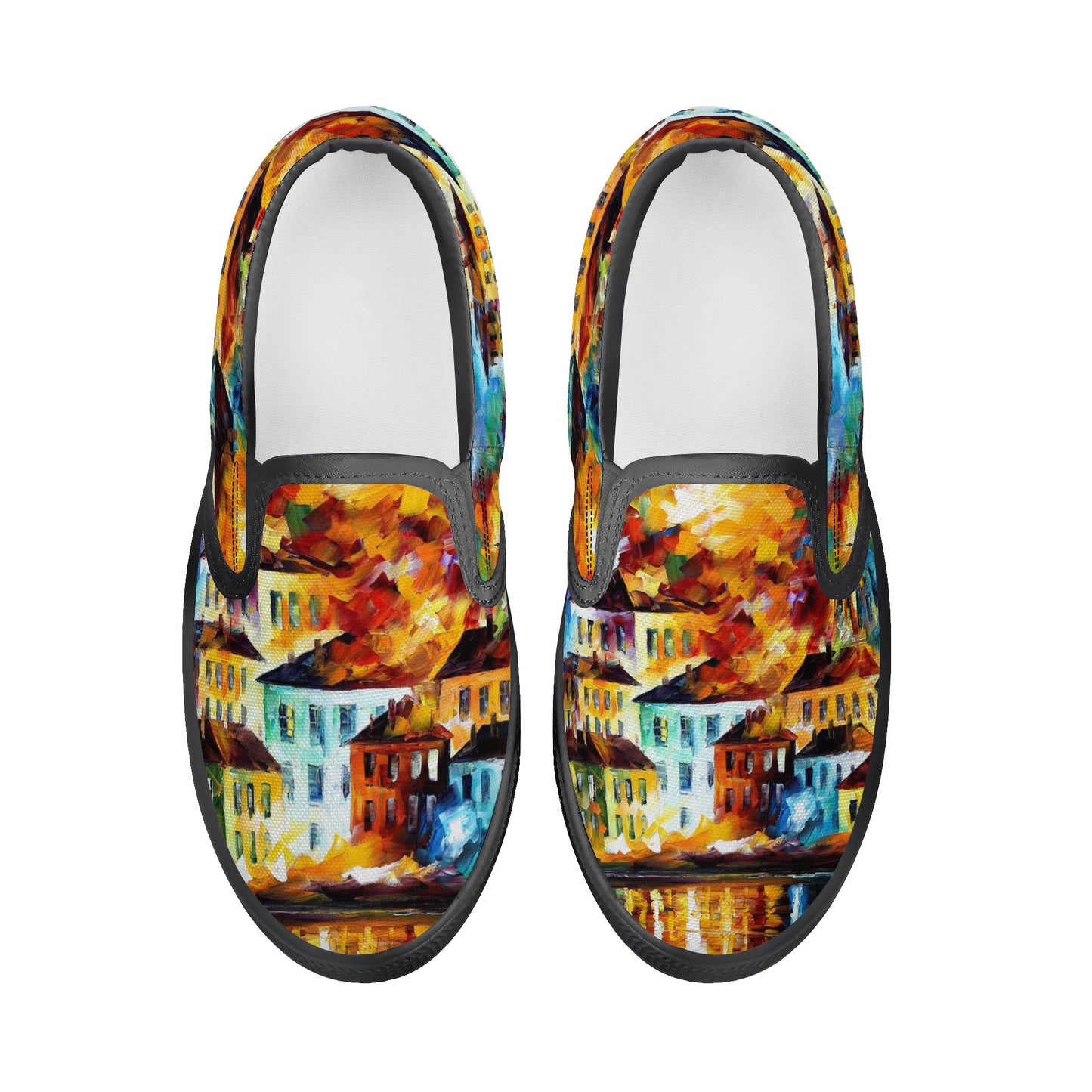 Kid's Slip On Shoes Afremov NIGHT HARBOR