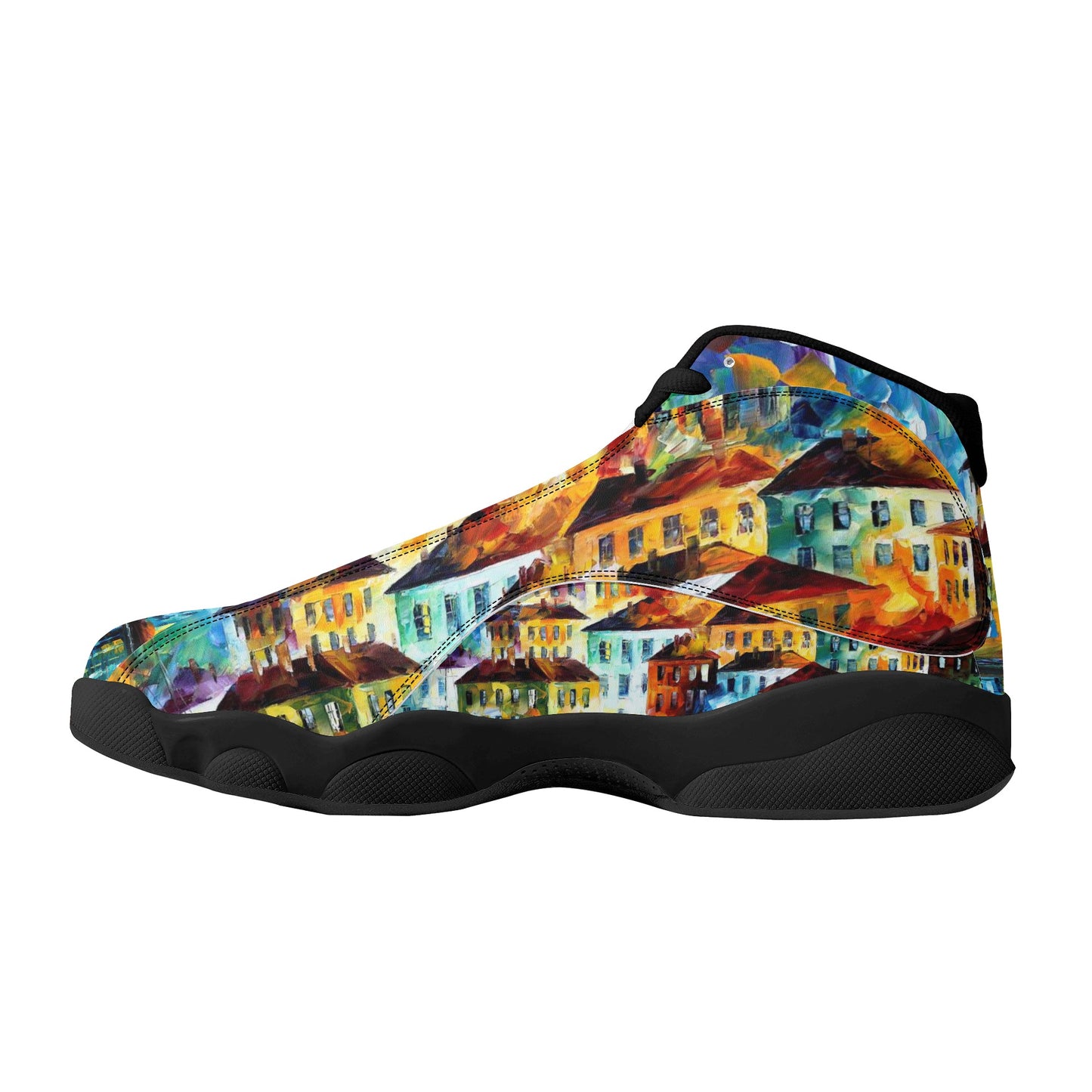 Men's Black Soles Basketball Shoes Afremov NIGHT HARBOR