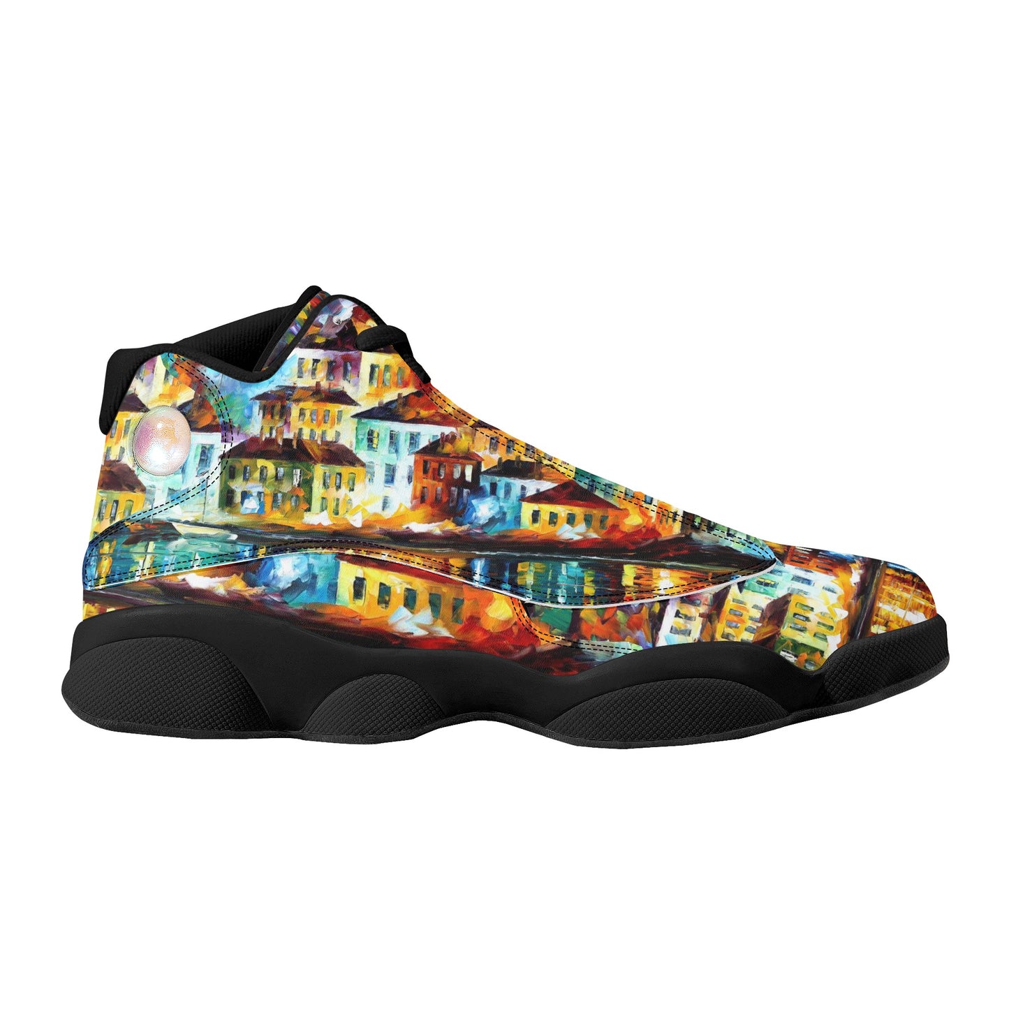 Men's Black Soles Basketball Shoes Afremov NIGHT HARBOR