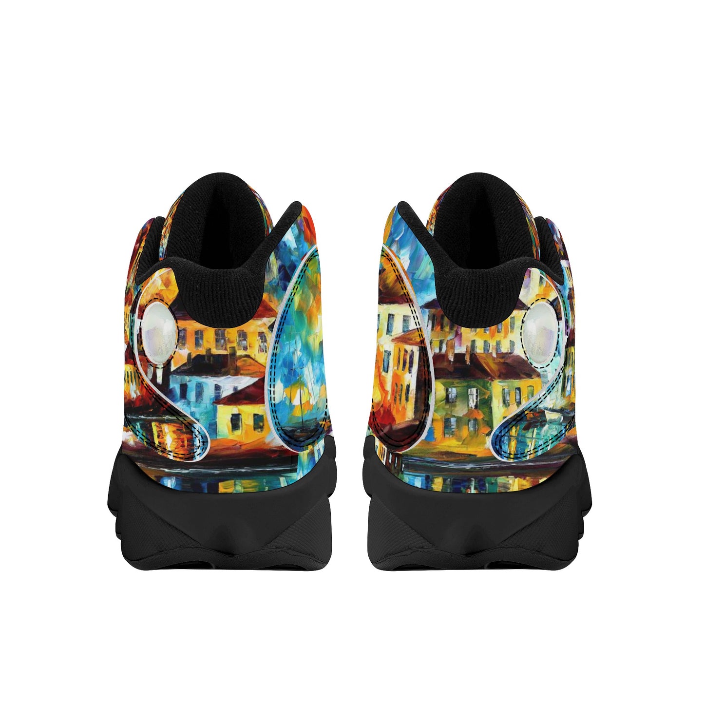 Men's Black Soles Basketball Shoes Afremov NIGHT HARBOR