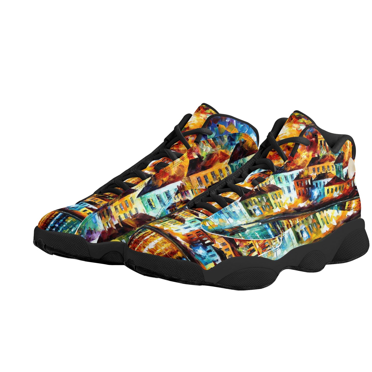 Men's Black Soles Basketball Shoes Afremov NIGHT HARBOR