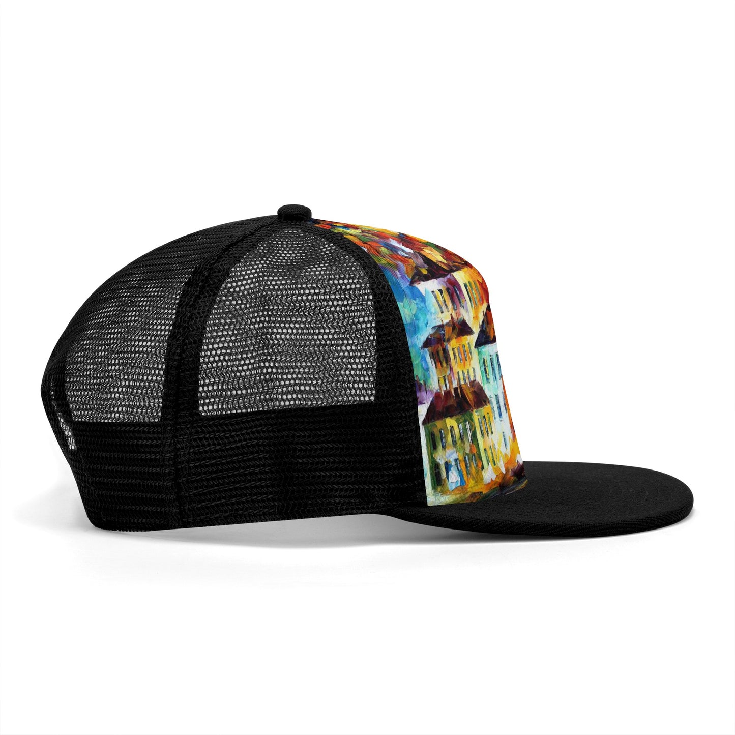 Front Printing Mesh Hip-hop Hats Afremov NIGHT HARBOR